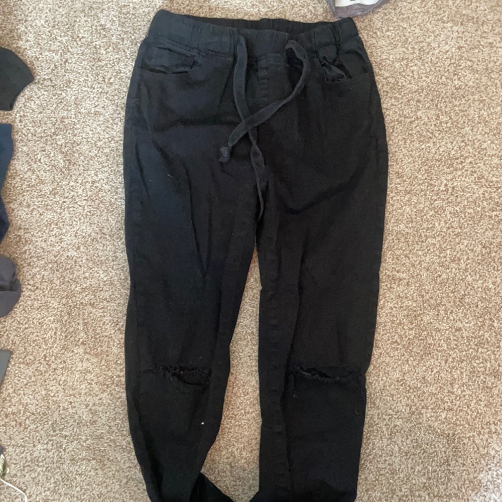 Black tie jeans